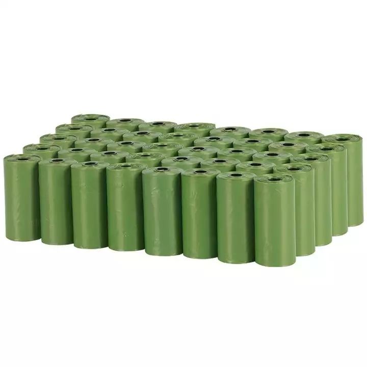 Eco Friendly Corn Starch Custom Plastic Biodegradable Pet Bags dog trash shit bags Dog Poop Waste Bag