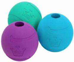 Pet smart toy feed leakage Snack food Chew Rubber dog treat ball