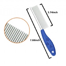 Metal Pet Comb for Removing Matted Fur, Knots & Tangles,Shedding Comb