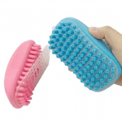 Pet Bath Brush，Grooming Comb for Shampooing and Massaging pet with Short or Long Hair