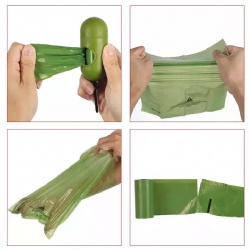 Eco Friendly Corn Starch Custom Plastic Biodegradable Pet Bags dog trash shit bags Dog Poop Waste Bag