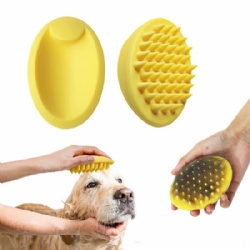 Best Pet Bathing Tool for Dogs Soft Silicone Bristles Give Pet Gentle Massage