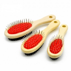 Pet Brush,  2 Sided Bristle and Pin for Long and Short Hair Dog, Removing Shedding Hair