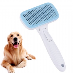 Slicker Brush for Dogs and Cats with Protective Cover, Self Cleaning Slicker Brush for Short or Long Haired Dogs