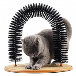 Cat  Self Grooming and Massaging Brush Toy, Pet Scratcher Pads Hair Cleaner